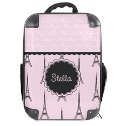 Paris & Eiffel Tower Hard Shell Backpack (Personalized)