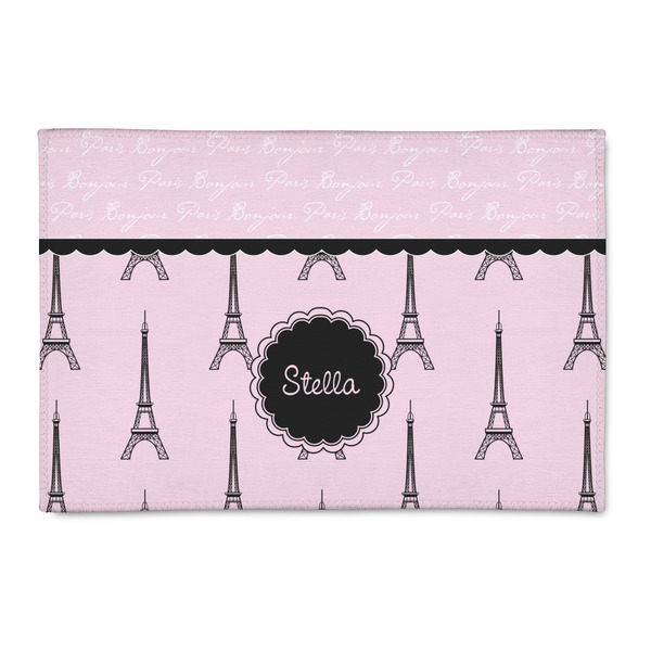 Custom Paris & Eiffel Tower 2' x 3' Patio Rug (Personalized)
