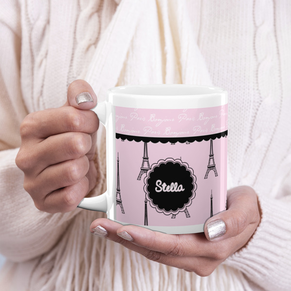 Paris & Eiffel Tower 20oz Coffee Mug - LIFESTYLE