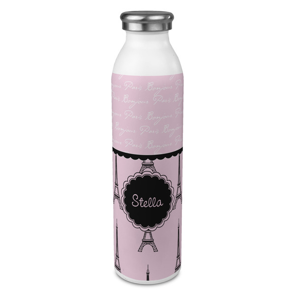 Custom Paris & Eiffel Tower 20oz Stainless Steel Water Bottle - Full Print (Personalized)