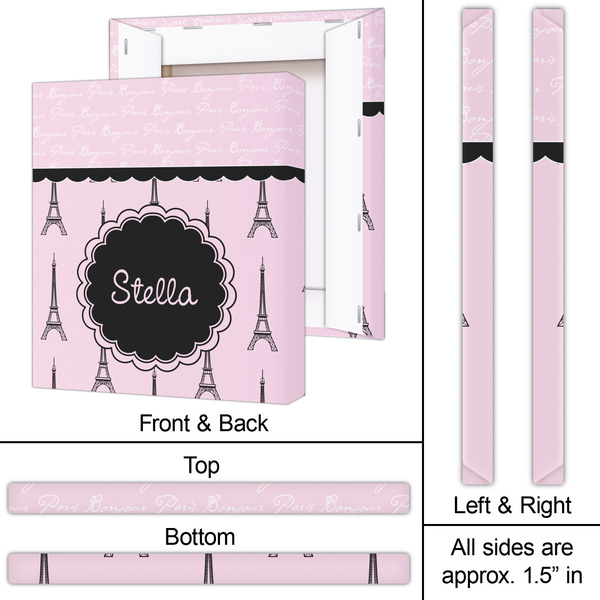 Paris & Eiffel Tower 20x24 - Canvas Print - Approval