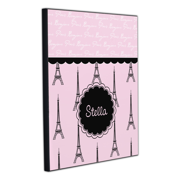 Paris & Eiffel Tower 20x24 Wood Print - Angle View