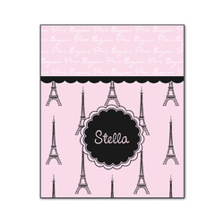 Paris & Eiffel Tower Wood Print - 20x24 (Personalized)