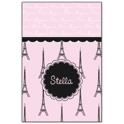 Paris & Eiffel Tower Wood Print - 20x30 (Personalized)