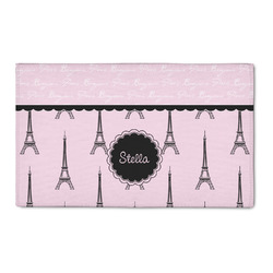 Paris & Eiffel Tower 3' x 5' Patio Rug (Personalized)