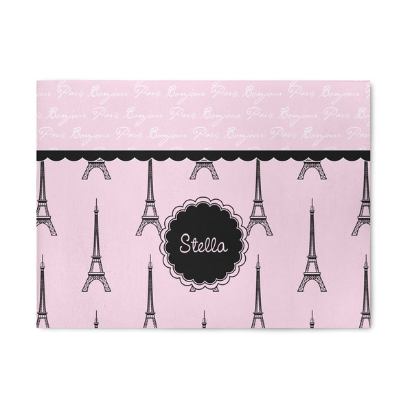 Custom Paris & Eiffel Tower 5' x 7' Patio Rug (Personalized)