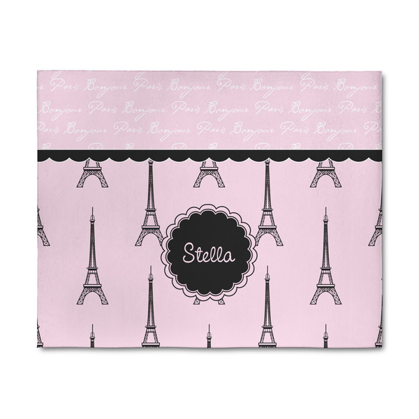 Custom Paris & Eiffel Tower 8' x 10' Indoor Area Rug (Personalized)