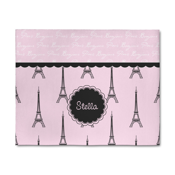 Custom Paris & Eiffel Tower 8' x 10' Patio Rug (Personalized)