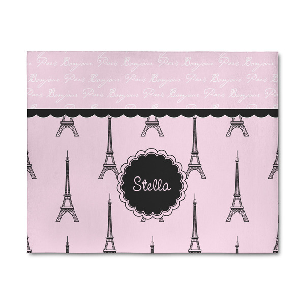 Custom Paris & Eiffel Tower 8' x 10' Patio Rug (Personalized)