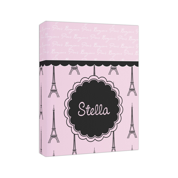 Paris & Eiffel Tower 8x10 - Canvas Print - Angled View