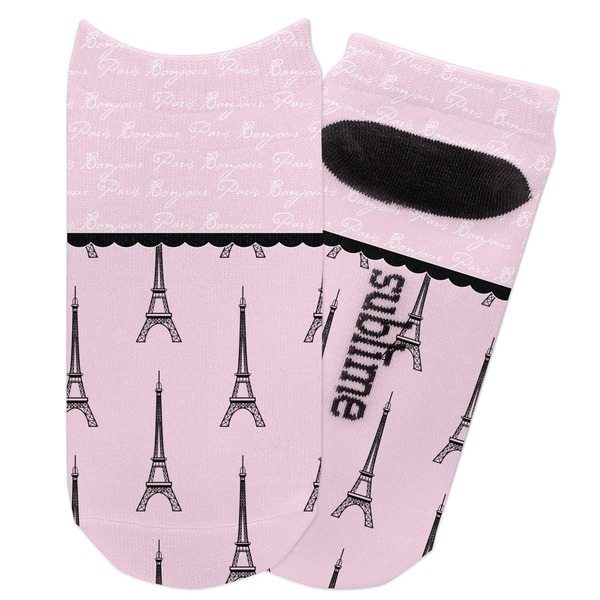 Custom Paris & Eiffel Tower Adult Ankle Socks