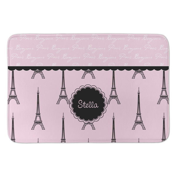 Custom Paris & Eiffel Tower Anti-Fatigue Kitchen Mat (Personalized)