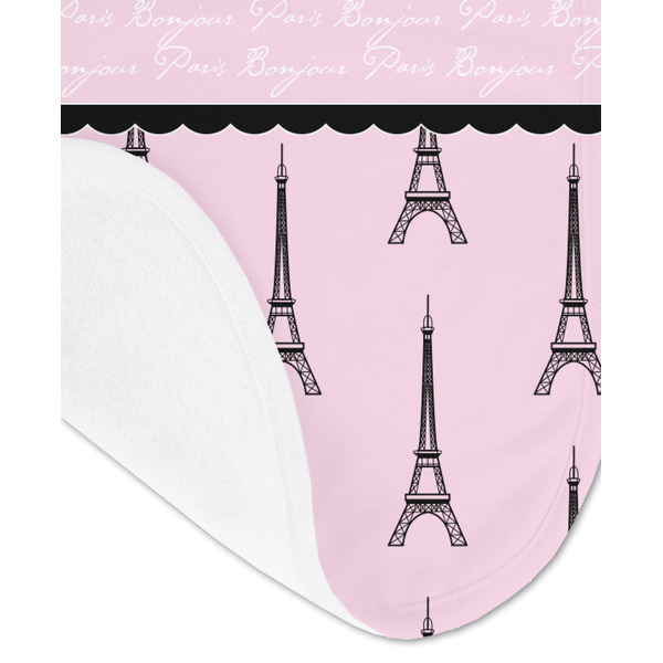 Paris & Eiffel Tower Baby Bib - AFT detail
