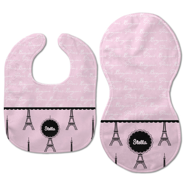 Paris & Eiffel Tower Baby Bib & Burp Set - Approval (new bib & burp)