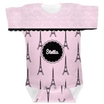 Paris & Eiffel Tower Baby Bodysuit 6-12 (Personalized)