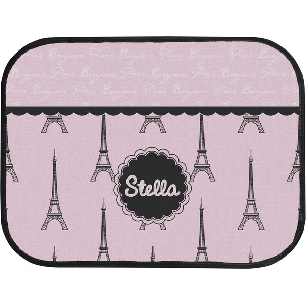 Paris & Eiffel Tower Custom Car Floor Mats (Back Seat)