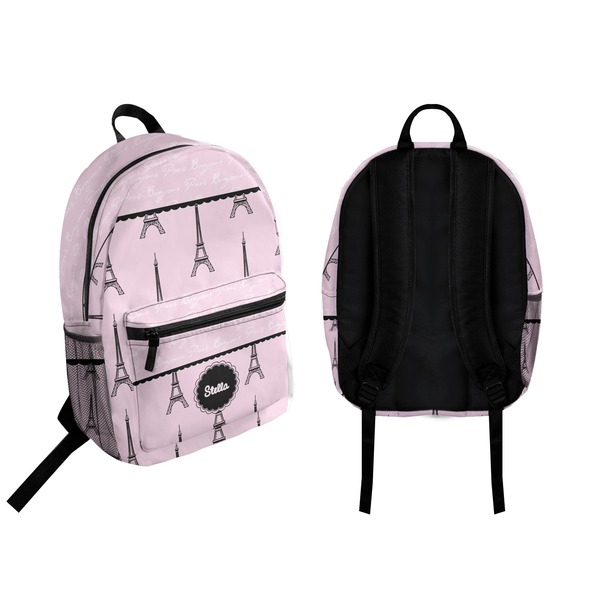 Paris & Eiffel Tower Backpack front and back - Apvl
