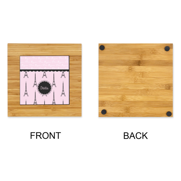 Paris & Eiffel Tower Bamboo Trivet with 6" Tile - APPROVAL