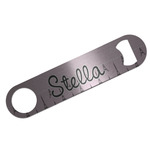 Paris & Eiffel Tower Bar Bottle Opener - Silver w/ Name or Text