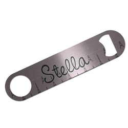 Paris & Eiffel Tower Bar Bottle Opener - Silver w/ Name or Text