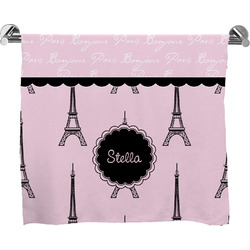 Paris & Eiffel Tower Bath Towel (Personalized)