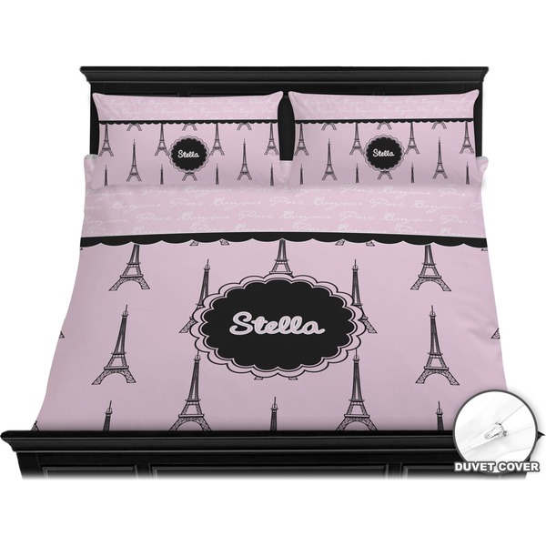 Paris & Eiffel Tower Bedding Set (King) - Duvet
