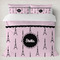 Paris & Eiffel Tower Duvet Cover Set - King (Personalized)