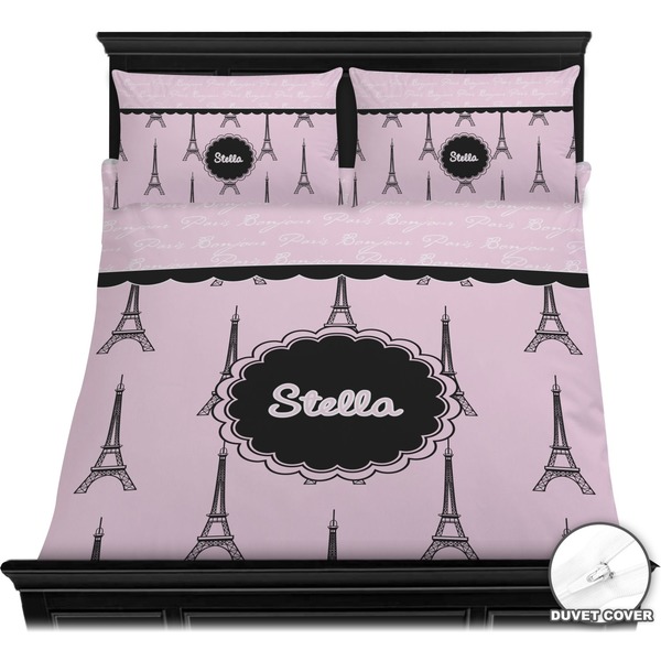 Paris & Eiffel Tower Bedding Set (Queen) - Duvet