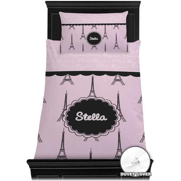 Paris & Eiffel Tower Bedding Set (Twin) - Duvet