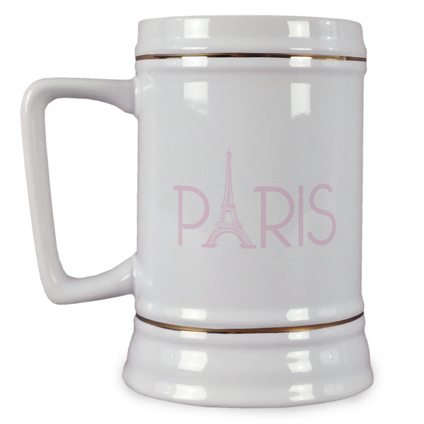 Custom Paris & Eiffel Tower Beer Stein
