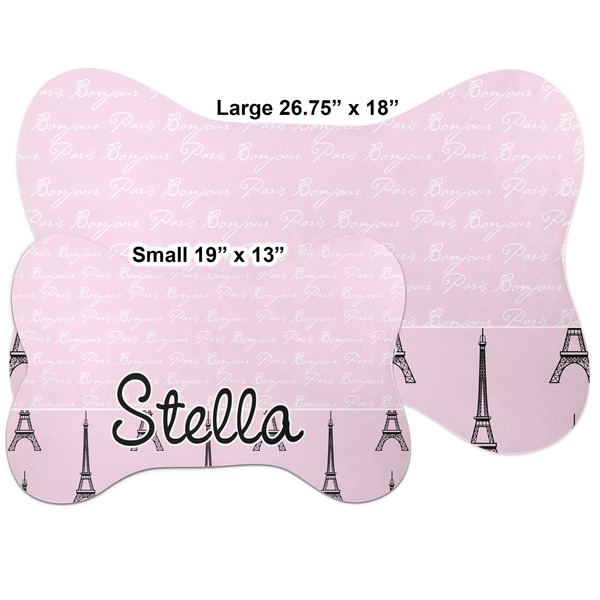 Paris & Eiffel Tower Bone Shaped Mat Comparison