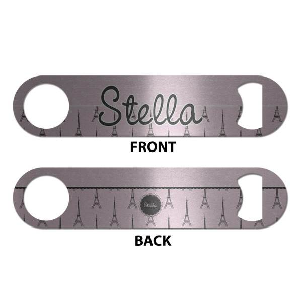 Paris & Eiffel Tower Bottle Opener - Front & Back