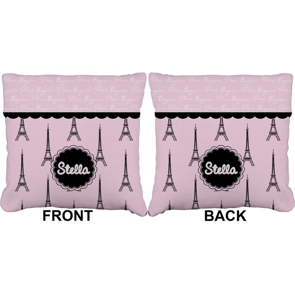 Paris & Eiffel Tower Burlap Pillow Approval