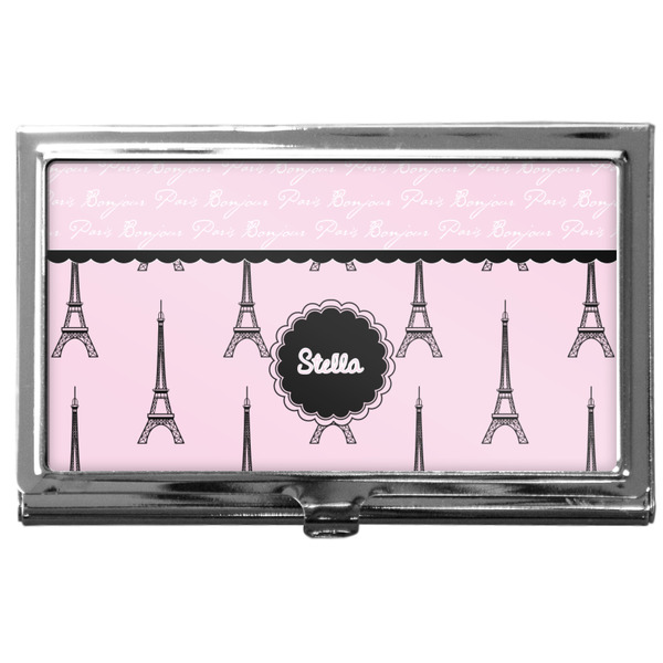 Custom Paris & Eiffel Tower Business Card Case