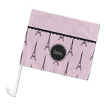 Paris & Eiffel Tower Car Flag - Large (Personalized)