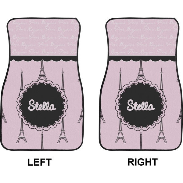 Paris & Eiffel Tower Car Mat Front - Approval