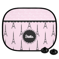 Paris & Eiffel Tower Car Side Window Sun Shade (Personalized)