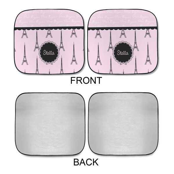 Paris & Eiffel Tower Car Sun Shades - APPROVAL