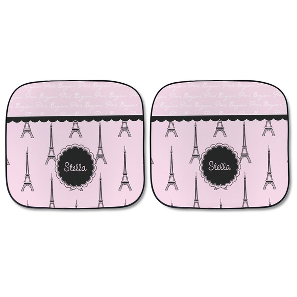 Paris & Eiffel Tower Car Sun Shades - FRONT