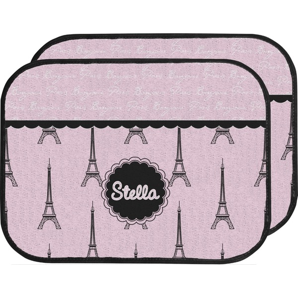Paris & Eiffel Tower Custom Car Floor Mats Set (2Front & 2Back)