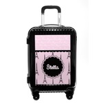 Paris & Eiffel Tower Carry On Hard Shell Suitcase (Personalized)