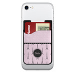 Paris & Eiffel Tower 2-in-1 Cell Phone Credit Card Holder & Screen Cleaner (Personalized)