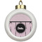 Paris & Eiffel Tower Ceramic Ball Ornament (Personalized)