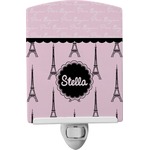 Paris & Eiffel Tower Ceramic Night Light (Personalized)