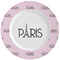 Paris & Eiffel Tower Ceramic Plate w/Rim