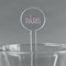 Paris & Eiffel Tower 7" Round Plastic Stir Sticks - Clear