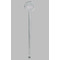 Paris & Eiffel Tower Clear Plastic 7" Stir Stick - Round - Single Stick