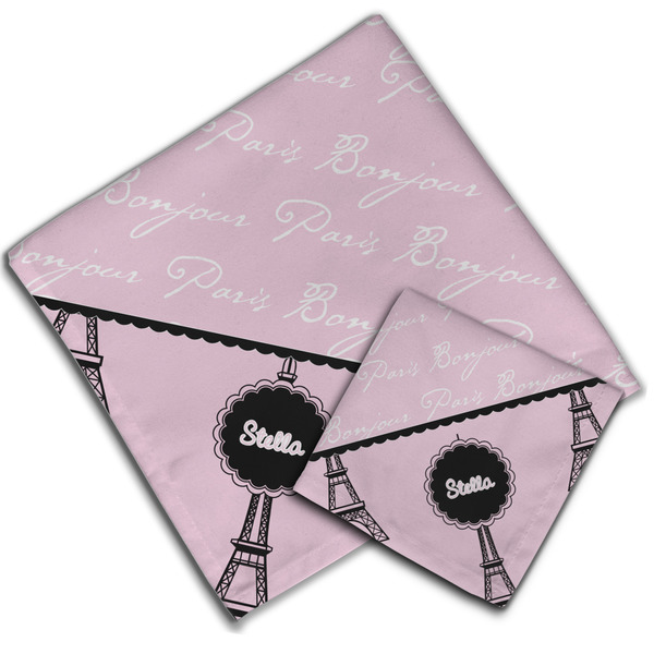 Paris & Eiffel Tower Cloth Napkins - Personalized Lunch & Dinner (PARENT MAIN)
