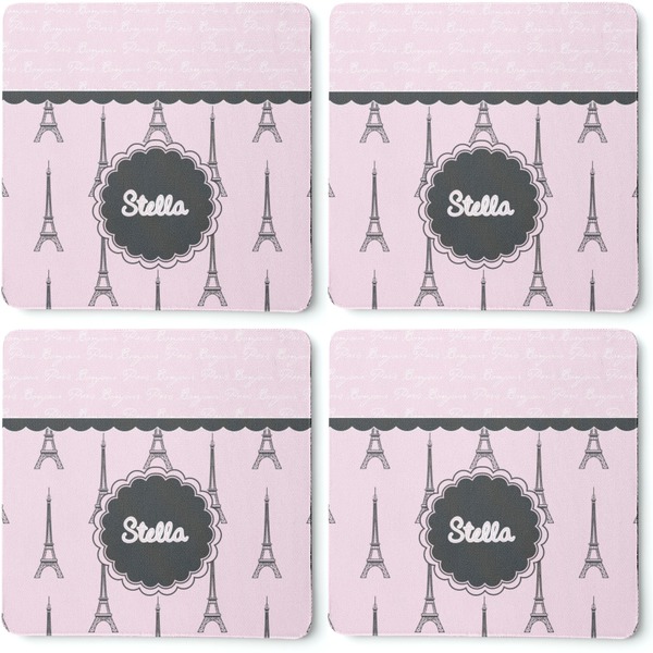 Paris & Eiffel Tower Coaster Rubber Back - Apvl