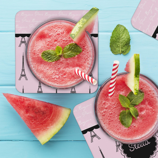 Paris & Eiffel Tower Coaster Set - LIFESTYLE